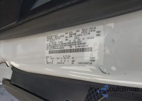 2016 Ford Transit-350 Xlt из США, поврежденный, VIN 1FBZX2ZM5GKA92052